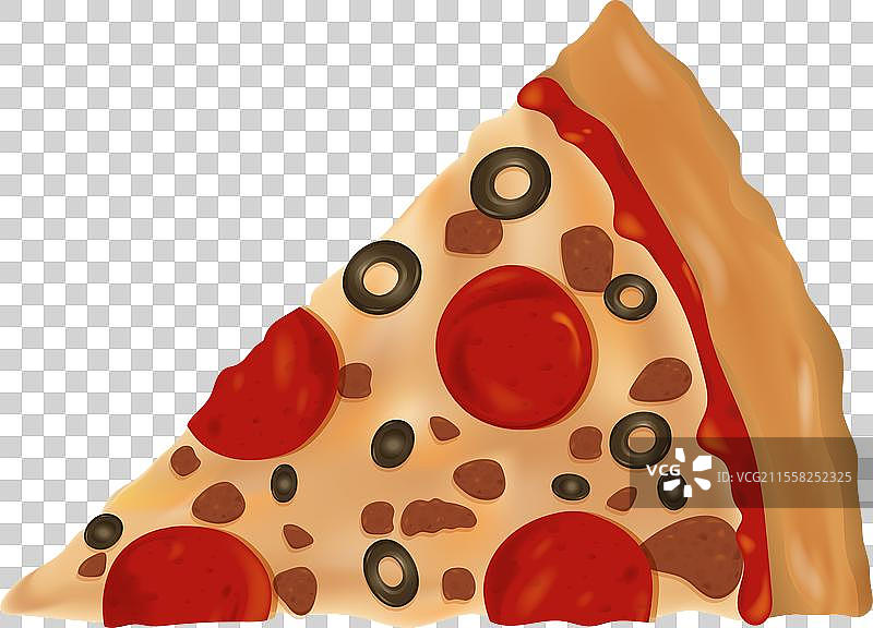 一片美味的意大利香肠披萨图片素材