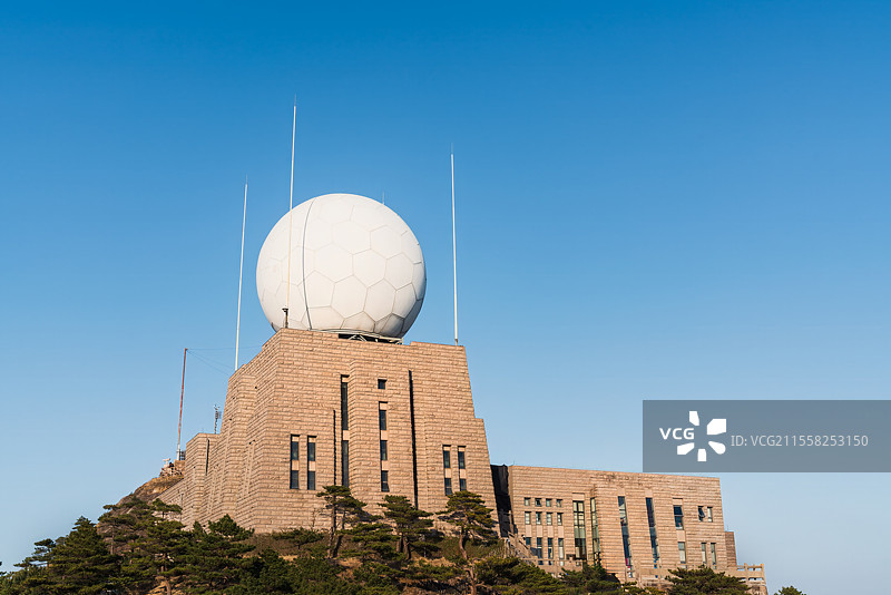 黄山光明顶气象雷达图片素材