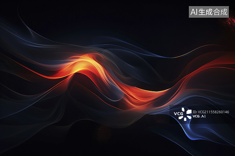 【AI数字艺术】碰撞的流体图片素材