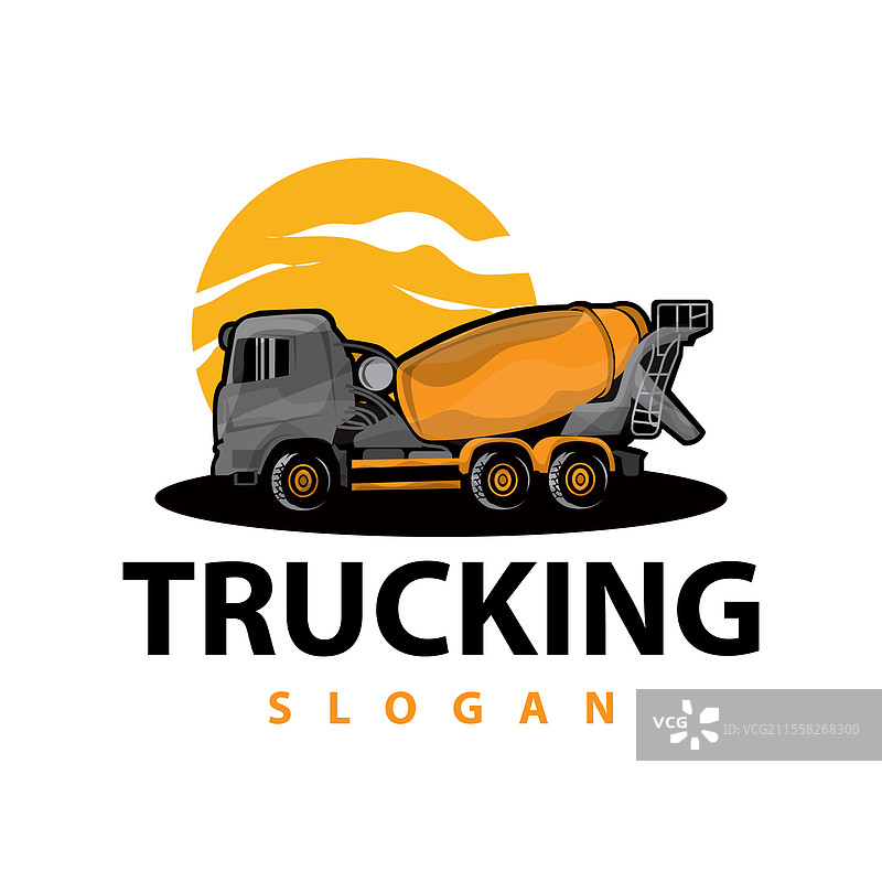 重型矿用卡车的卡车标志图片素材