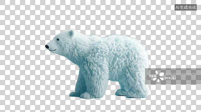 【AI数字艺术】纯洁的白色北极熊   憨态可掬的北极熊图片素材