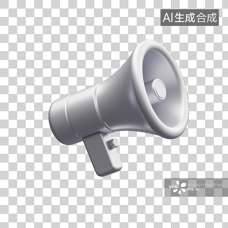 【AI数字艺术】3D喇叭素材，扩音器图片素材