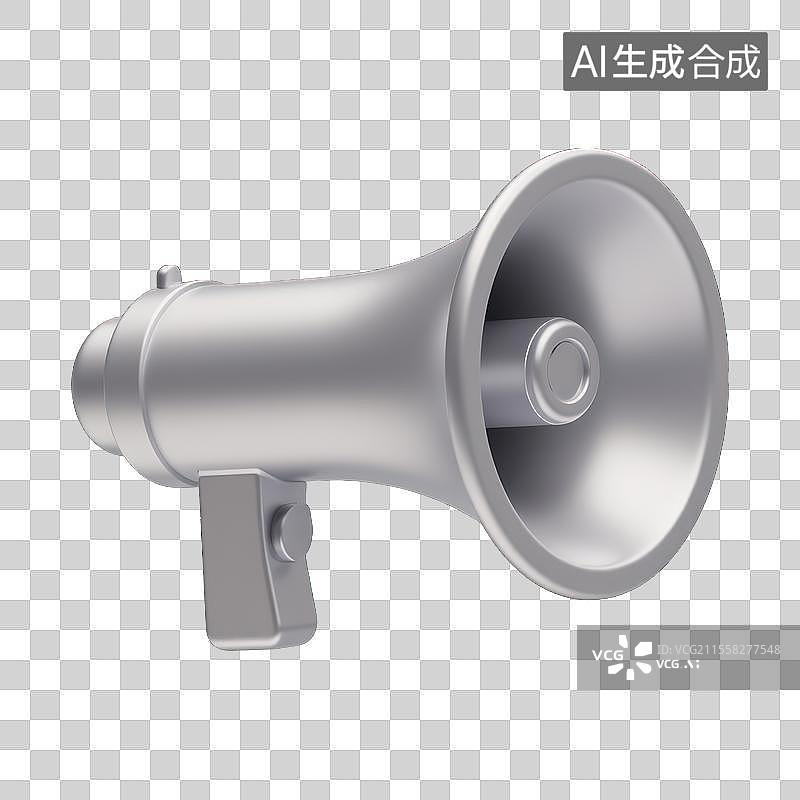 【AI数字艺术】3D喇叭素材，扩音器图片素材
