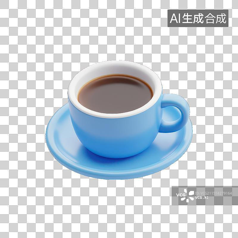 【AI数字艺术】简约风咖啡静物，3D咖啡素材图片素材