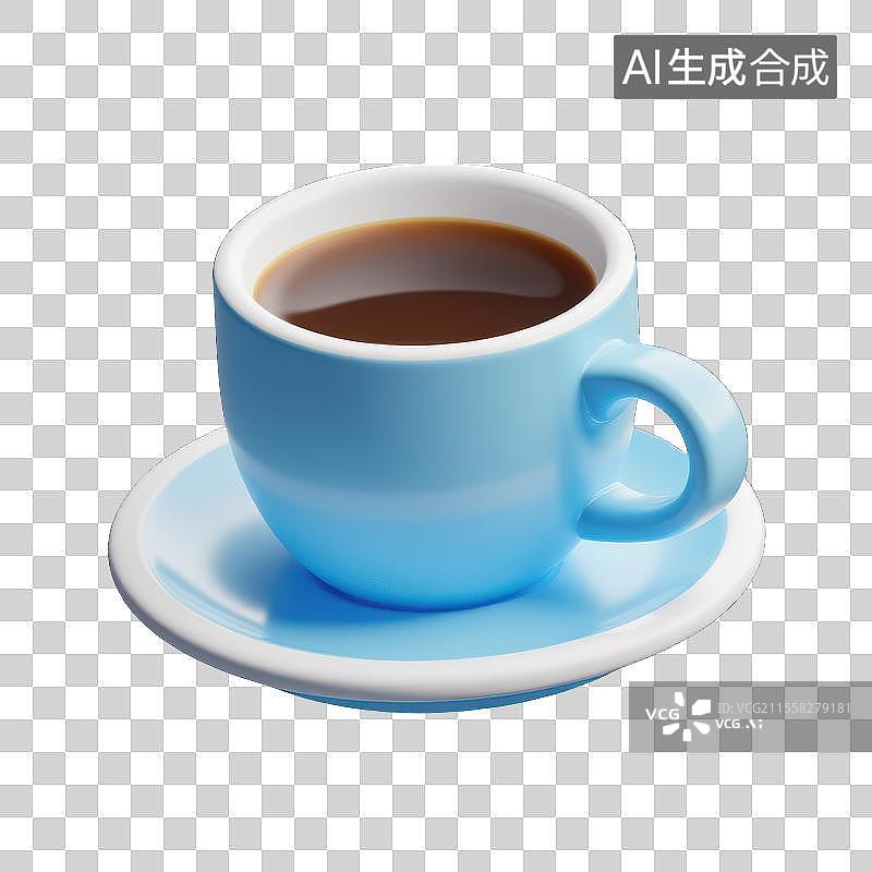 【AI数字艺术】简约风咖啡静物，3D咖啡素材图片素材