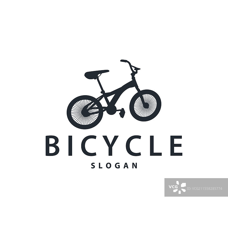 自行车运动俱乐部简单的自行车标志设计图片素材