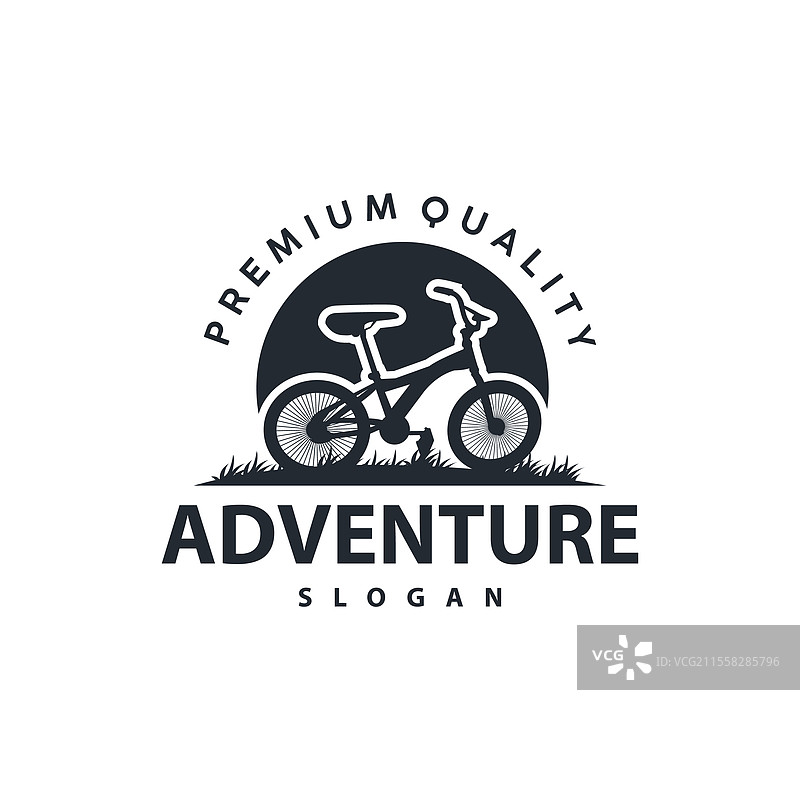 自行车运动俱乐部简单的自行车标志设计图片素材