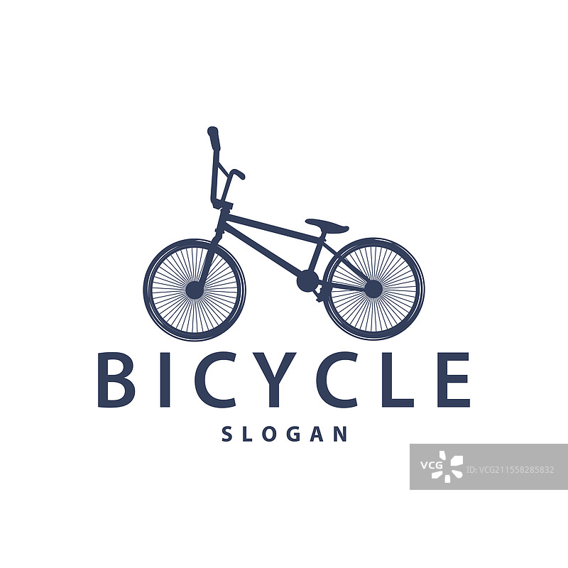 自行车运动俱乐部简单的自行车标志设计图片素材