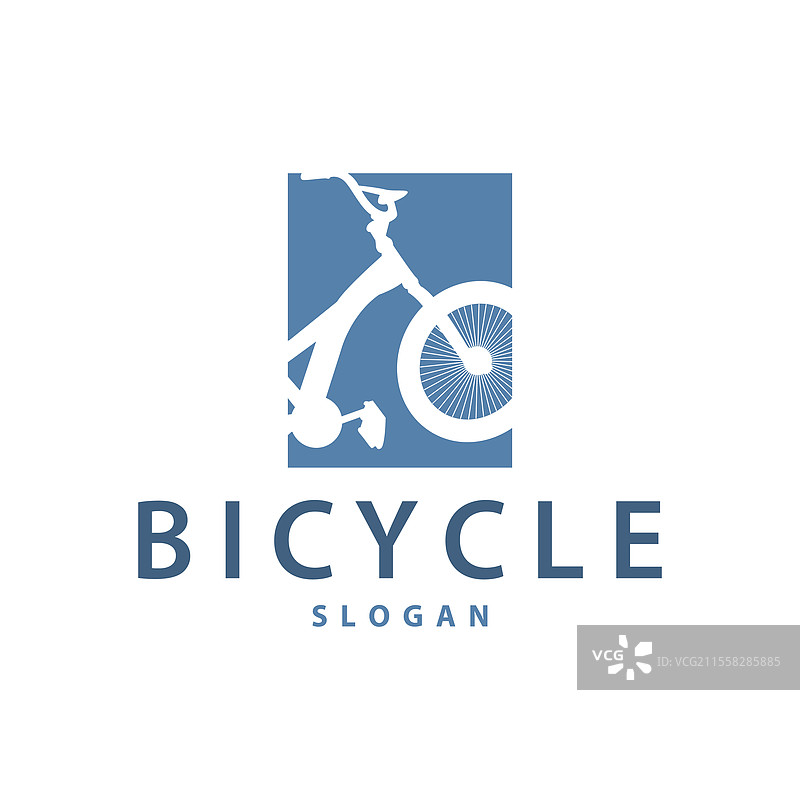 自行车运动俱乐部简单的自行车标志设计图片素材