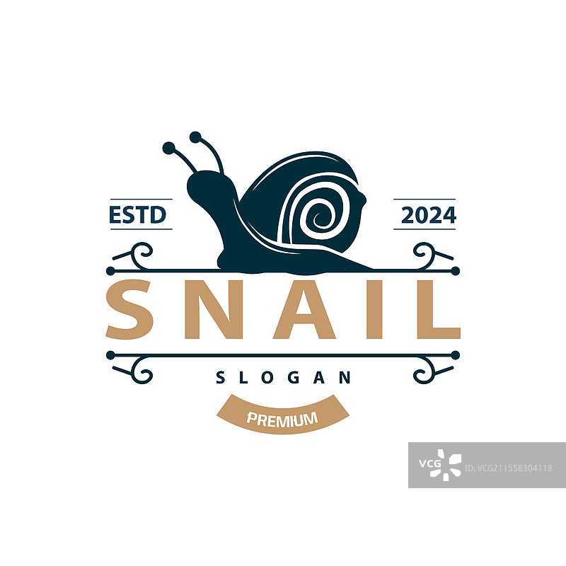 蜗牛标志设计剪影，缓慢的自然动物图片素材