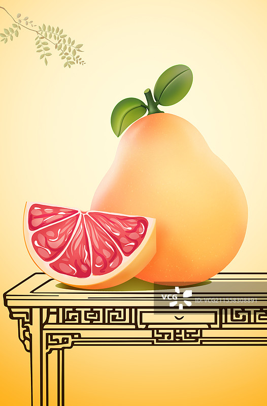 快乐的柚子图片素材