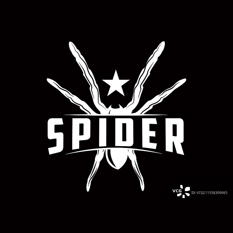 复古动物昆虫蜘蛛标志设计 复古图片素材