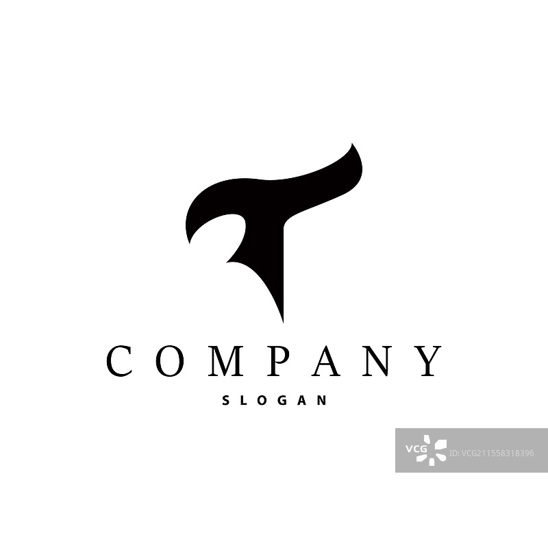 现代奢华的字母“T”字母标志图片素材