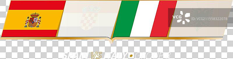 西班牙 - 意大利在B组的足球比赛图片素材