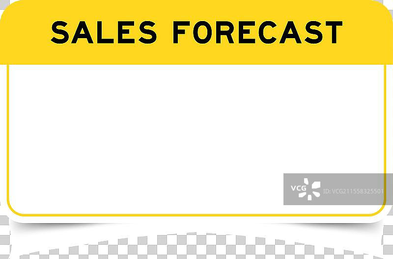 带有黄色标题的标签横幅图片素材