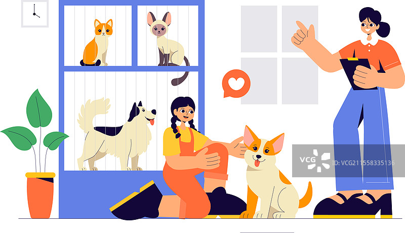 动物收养机构，专注于宠物领养图片素材