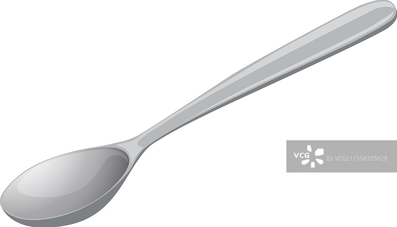 一把银色勺子的细节图图片素材