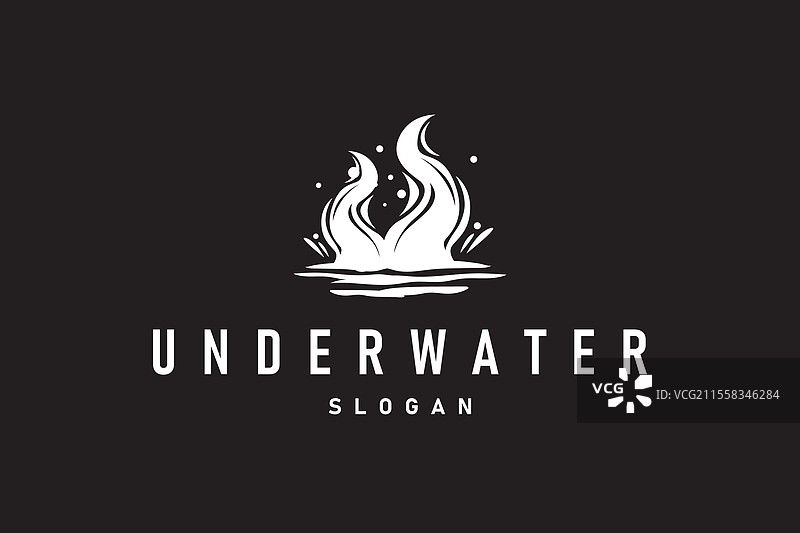 老式复古章鱼标志设计，海洋主题图片素材