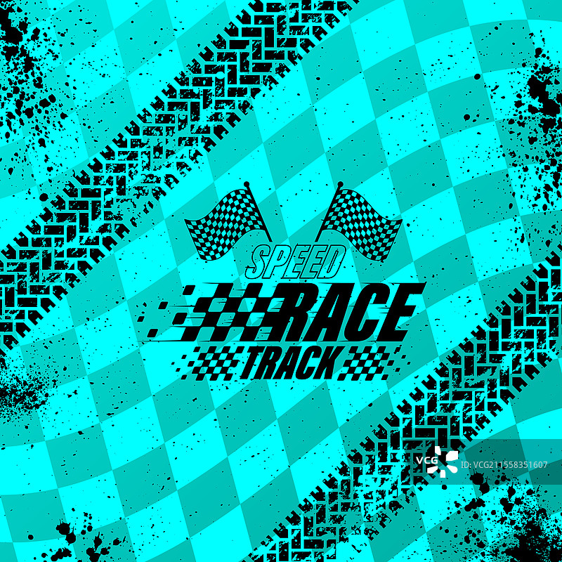 轮胎印痕的蓝色赛车背景纹理图片素材