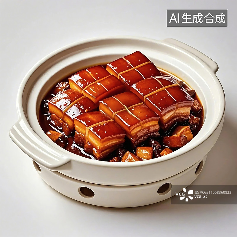 【AI数字艺术】经典红烧肉诱人美味图片素材