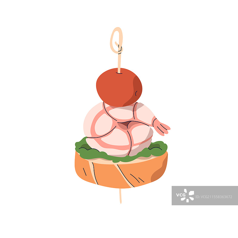 虾仁樱桃开胃小食图片素材