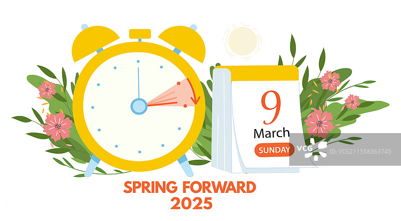 将时钟拨快一小时以适应夏令时图片素材