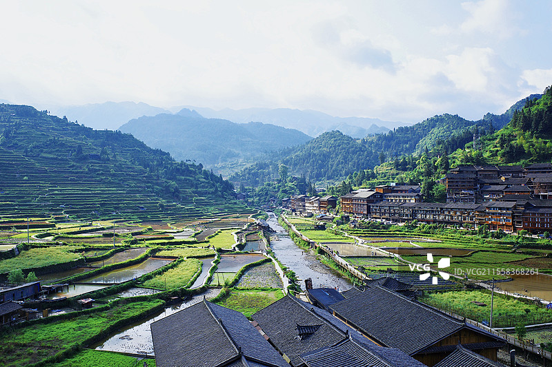 贵州黔东南侗寨图片素材