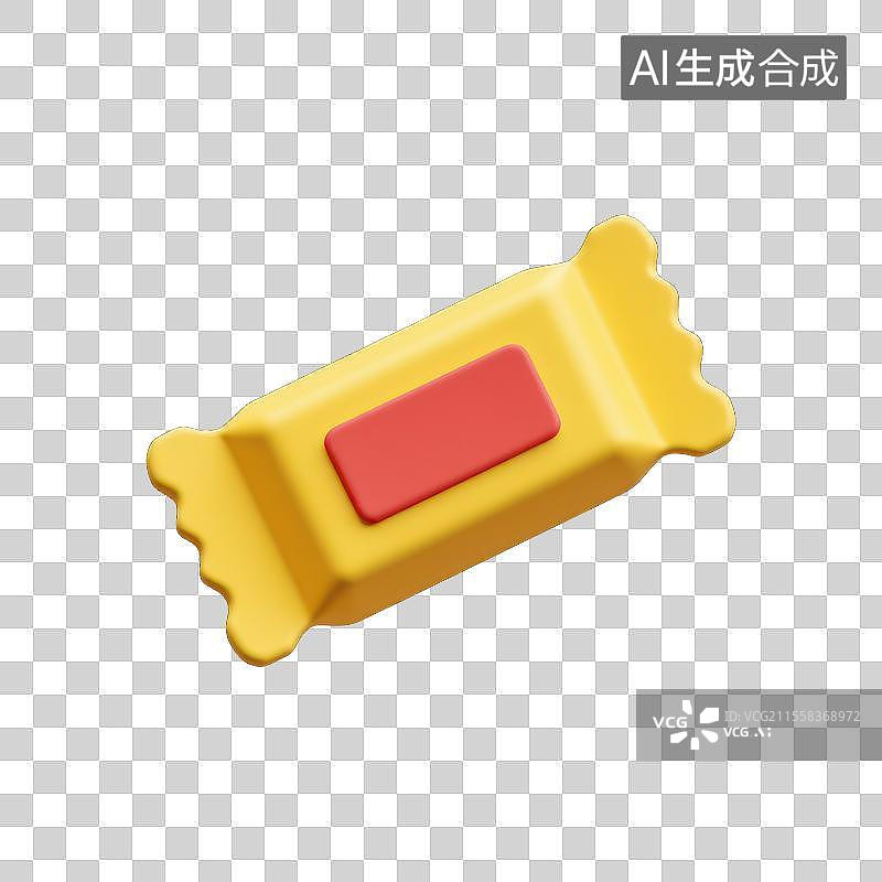 【AI数字艺术】美味巧克力棒的诱惑，3D糖果素材图片素材