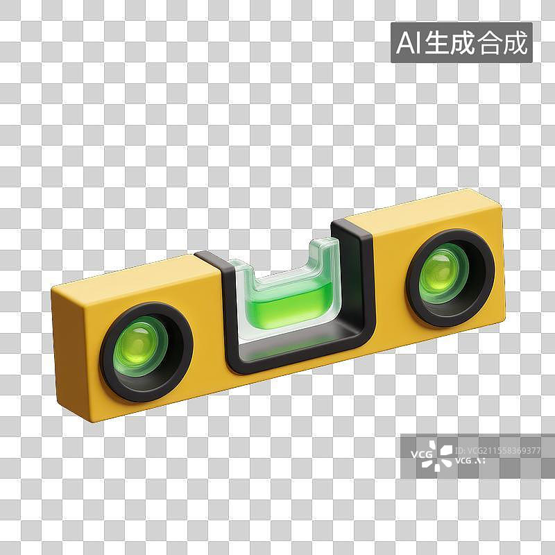 【AI数字艺术】水平仪的精准测量，3D水平仪平衡精准图片素材
