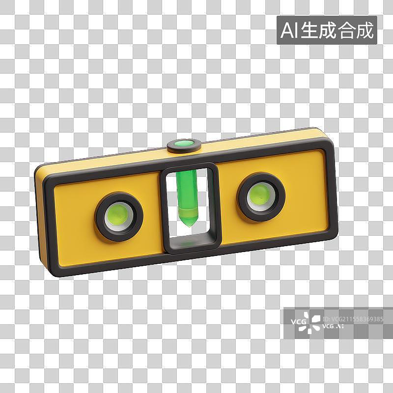 【AI数字艺术】水平仪的精准测量，3D水平仪平衡精准图片素材