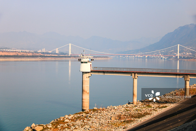 湖北宜昌三峡大坝水利工程坛子岭景区核心地带图片素材