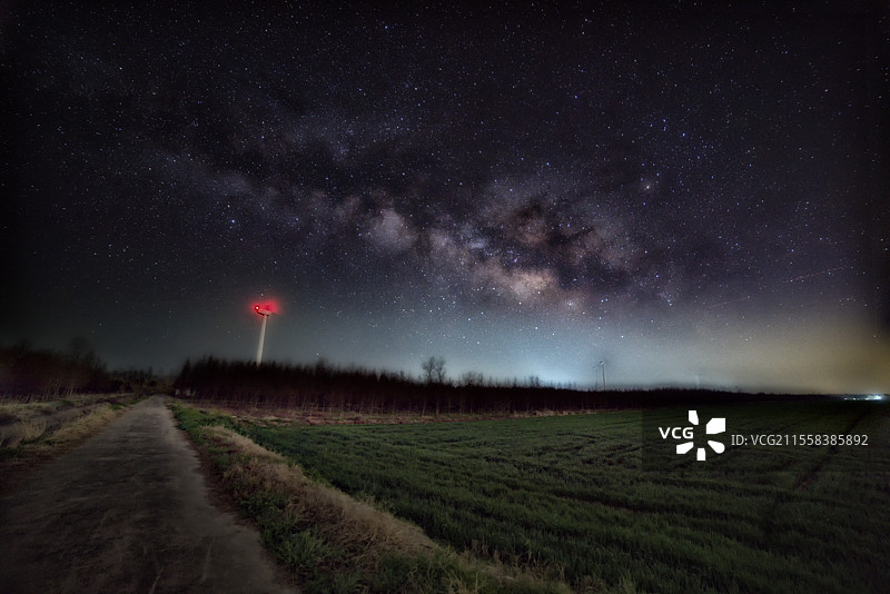 上海崇明东滩银河图片素材