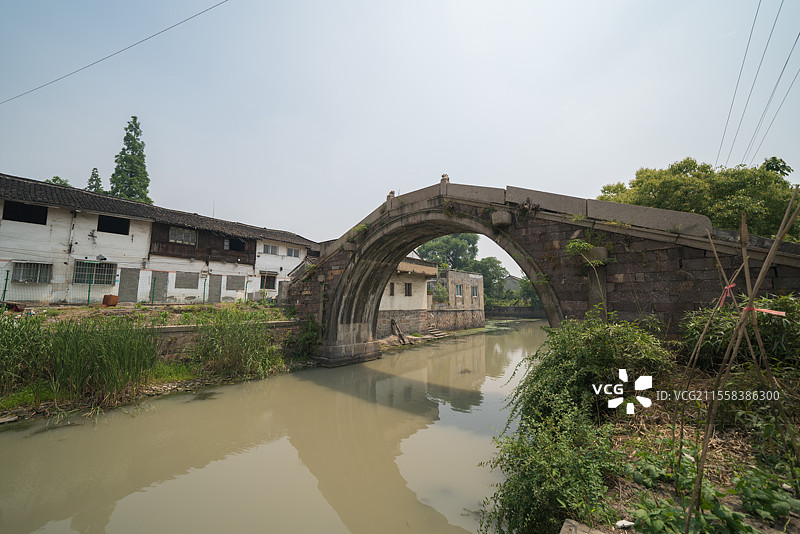 京杭大运河畔司马高桥图片素材