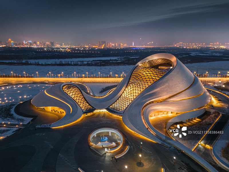 哈尔滨大剧院图片素材