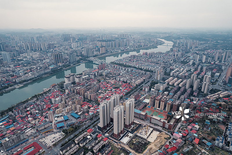 湖南省邵阳市北塔区航拍照片图片素材