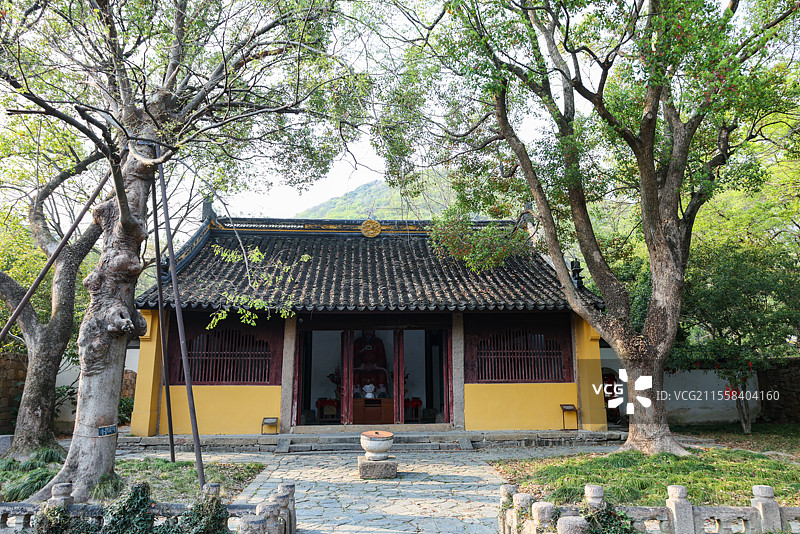 苏州天平山范文正公忠烈庙及天平山庄风光建筑组图图片素材