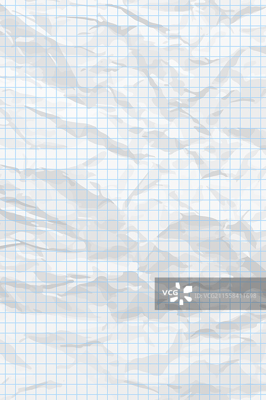 白色干净的皱褶方格纸图片素材