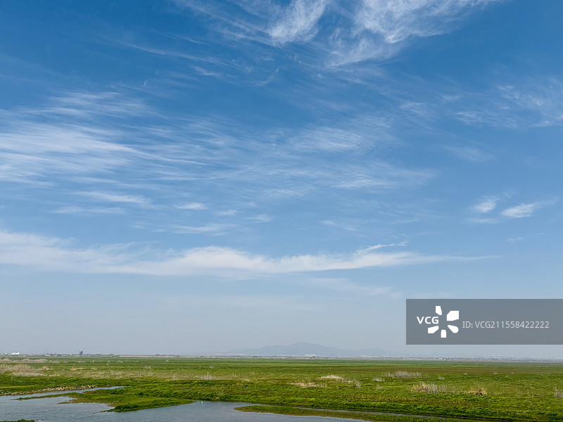 石臼湖一望无际图片素材