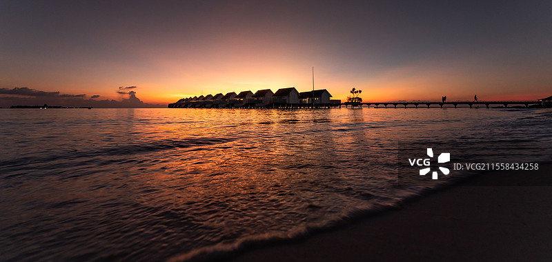马尔代夫日落图片素材