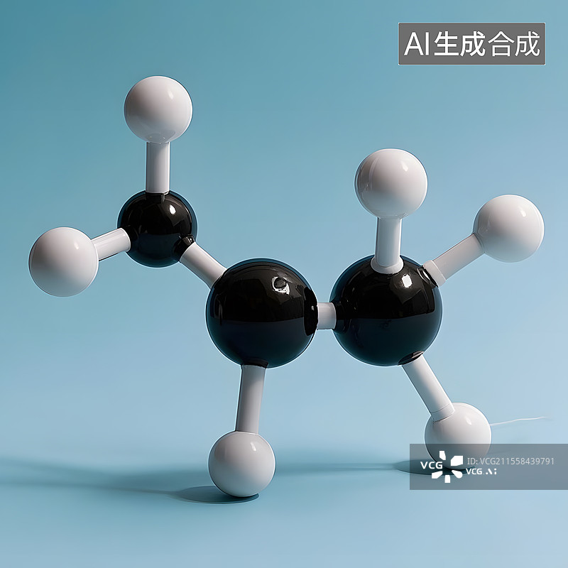 【AI数字艺术】富勒醇分子结构图片素材
