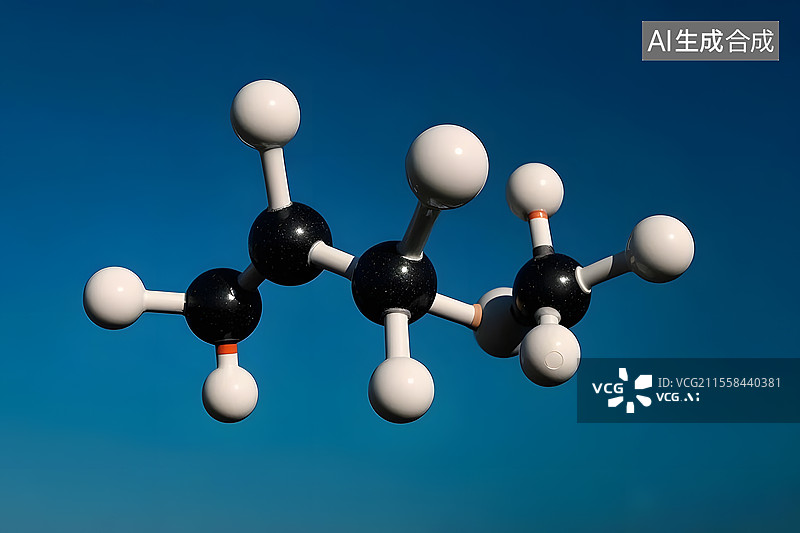 【AI数字艺术】富勒醇分子结构图片素材