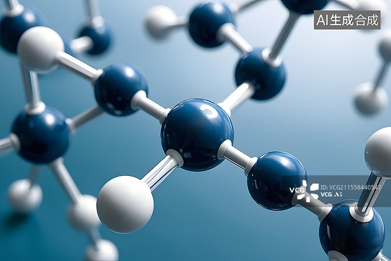 【AI数字艺术】富勒醇分子结构图片素材