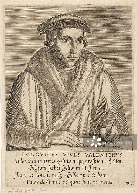 胡安·路易斯·维维斯，西班牙学者图片素材