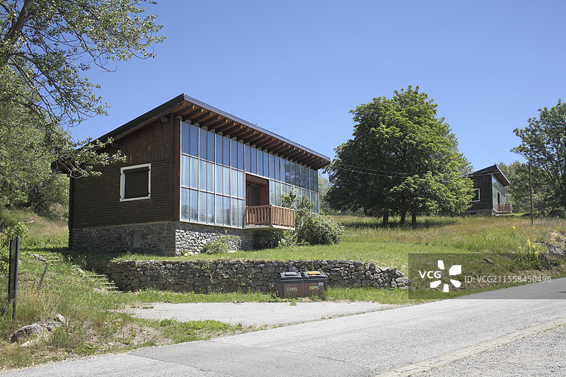 法国奥迪约的特隆贝墙建筑图片素材