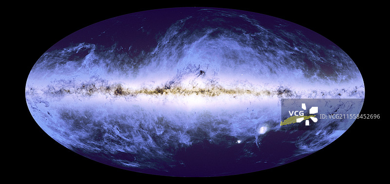 欧几里得马赛克图与盖亚和普朗克天空图图片素材