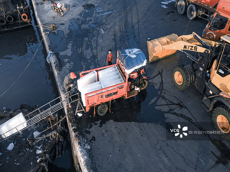 阳江闸坡渔港码头图片素材