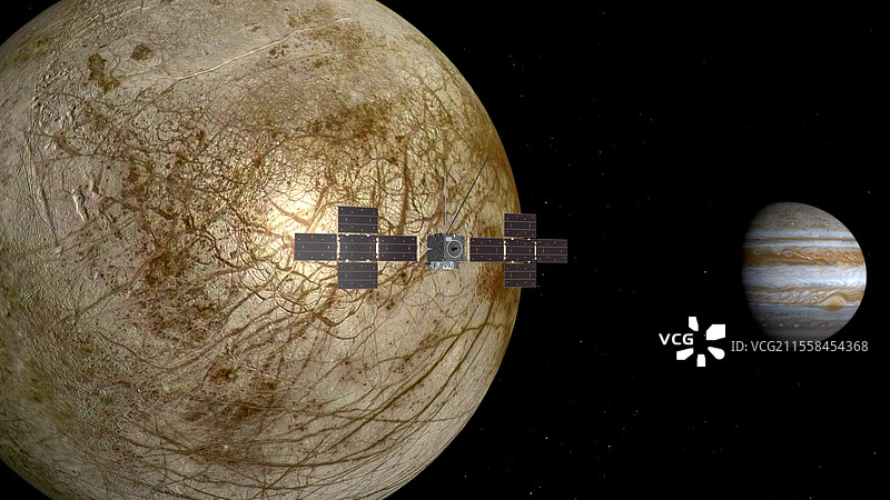 在欧罗巴飞行的果汁插图图片素材