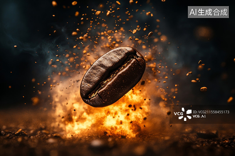 【AI数字艺术】咖啡豆素材图片图片素材