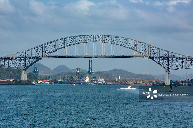 美洲大桥，巴拿马图片素材