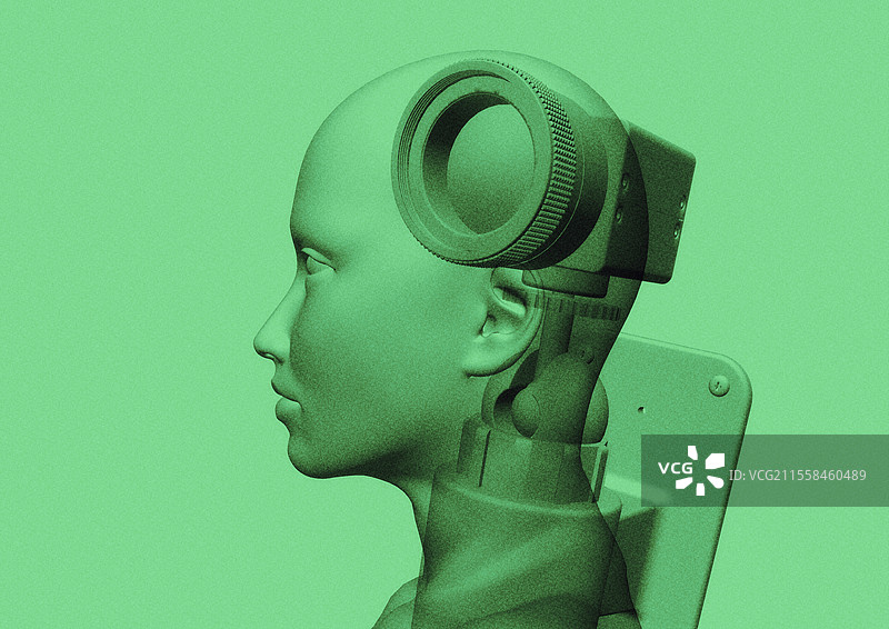 监控，概念插图图片素材